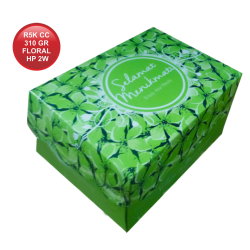 R5K CETAK COATED 310 FLORAL HIJAU PUPUS 2W